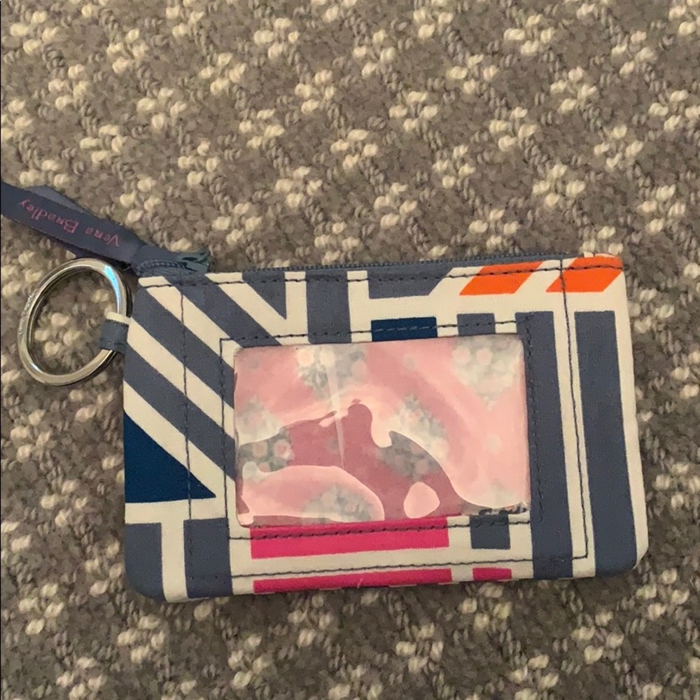 Vera Bradley card holder keychain